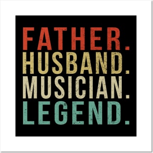 Musician Dad Vintage/ Father. Husband. Musician . Legend. Posters and Art